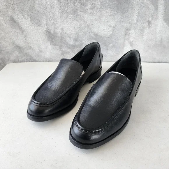 Everlane The Modern Loafer Shoes Womens Size 9 Black Leather Slip On Classy NIB - Picture 2 of 14